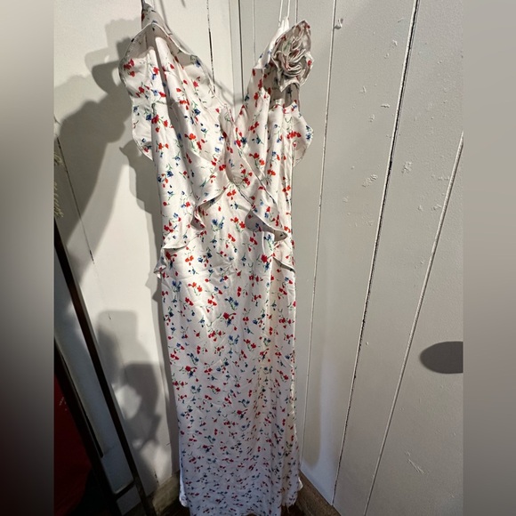 NWT ANTHROPOLOGIE BARDOT RUFFLE WHITE DRESS - Picture 5 of 11